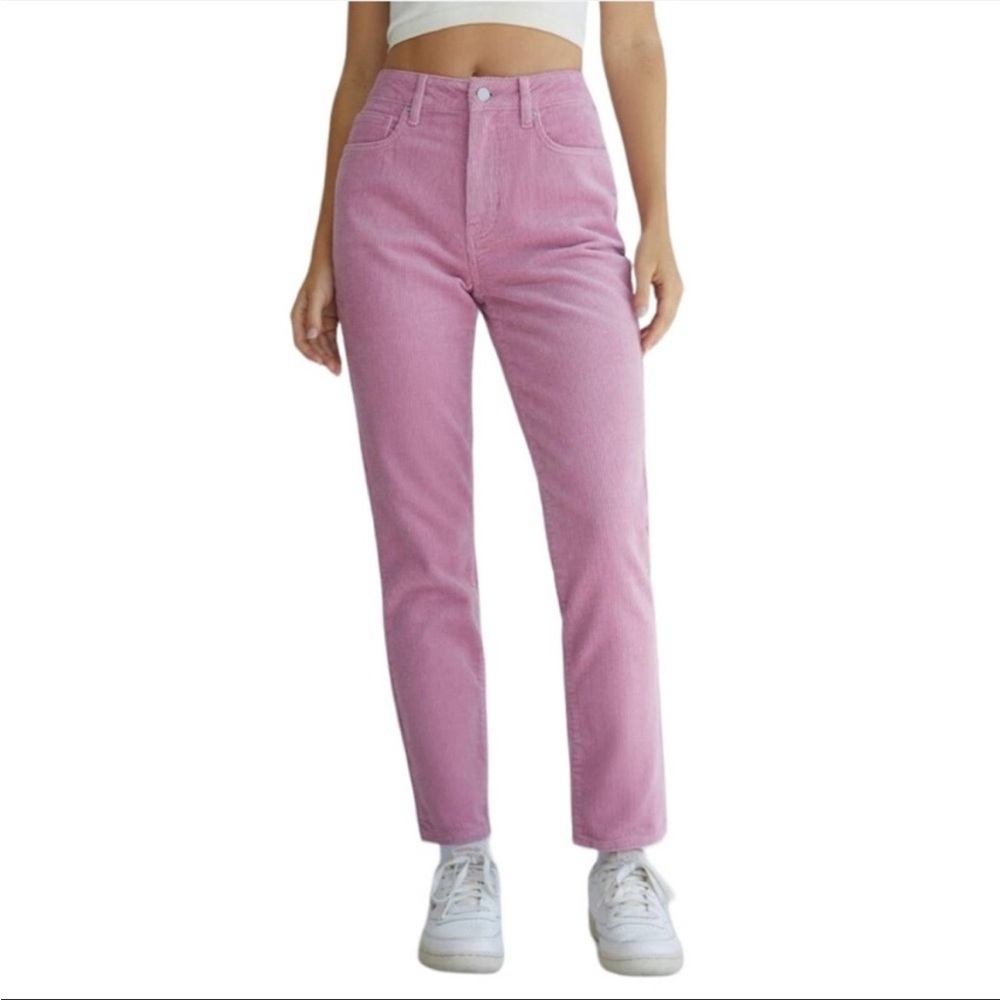 Pacsun Pink High Waisted Corduroy Mom Jeans